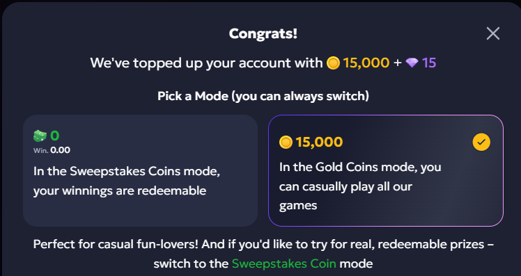 Welcome Bonus