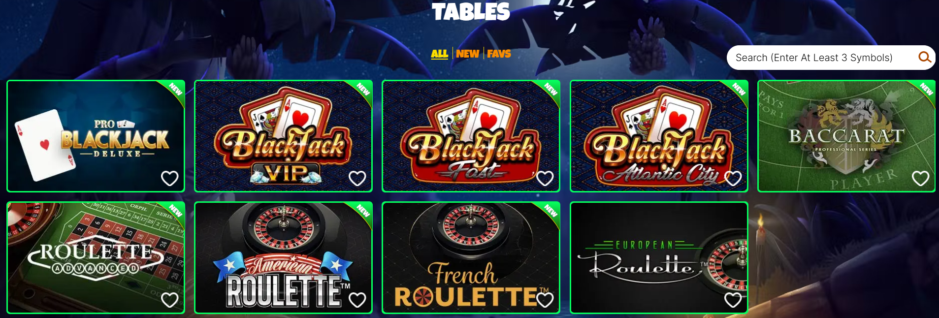 Table Games BananaBets
