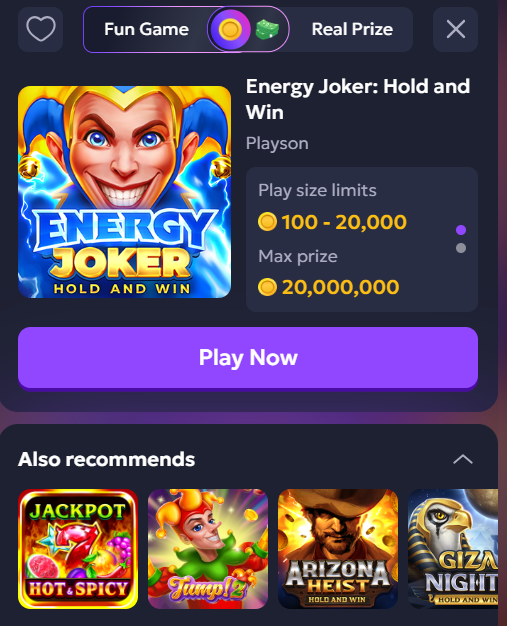 Chip’n WIN Casino UX