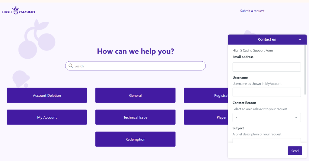 High 5 Customer Support