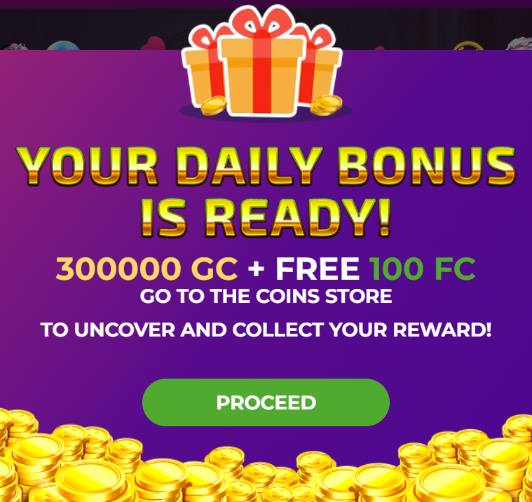 Daily Bonuses at Fortune Coins Casino