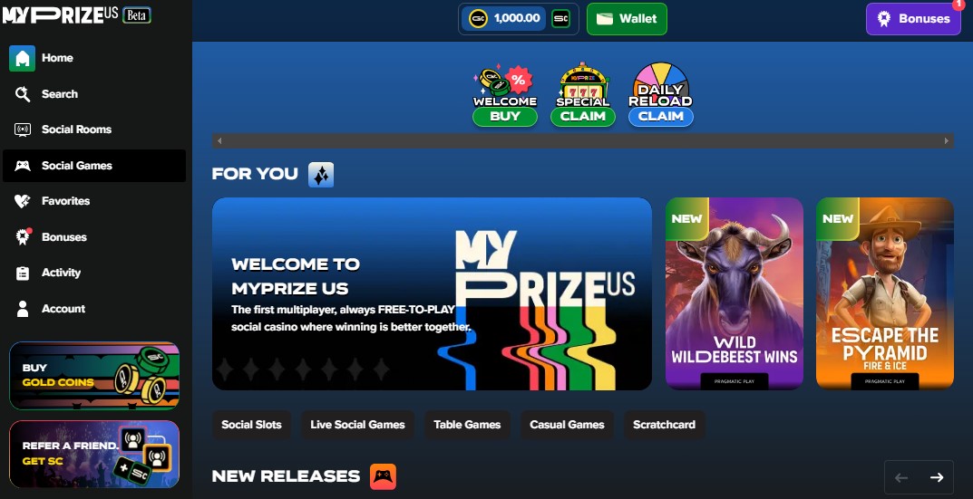 MyPrize.us Sweepstakes Casino Review
