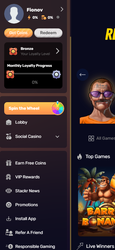 Stackr Casino UX