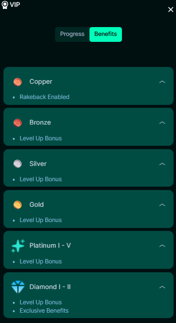 VIP Program Punt Casino