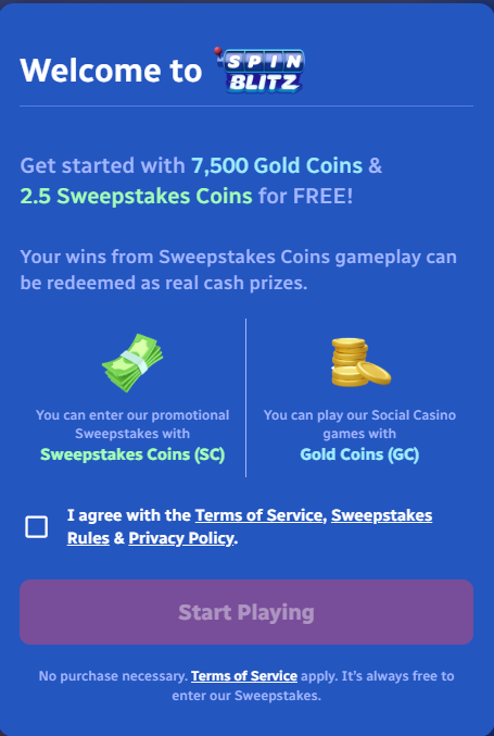 SpinBlitz Casino Bonuses