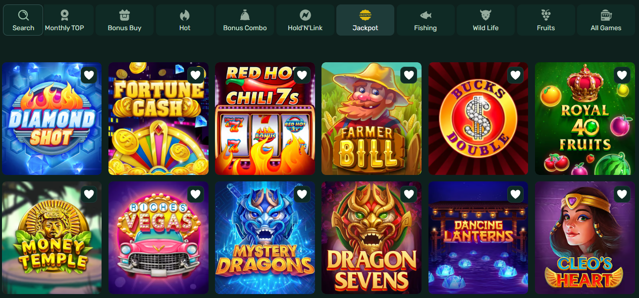 Jackpot at Fortune Wheelz Casino