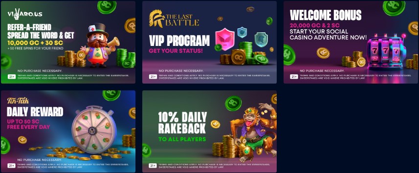 Vivaro.us Casino Bonuses