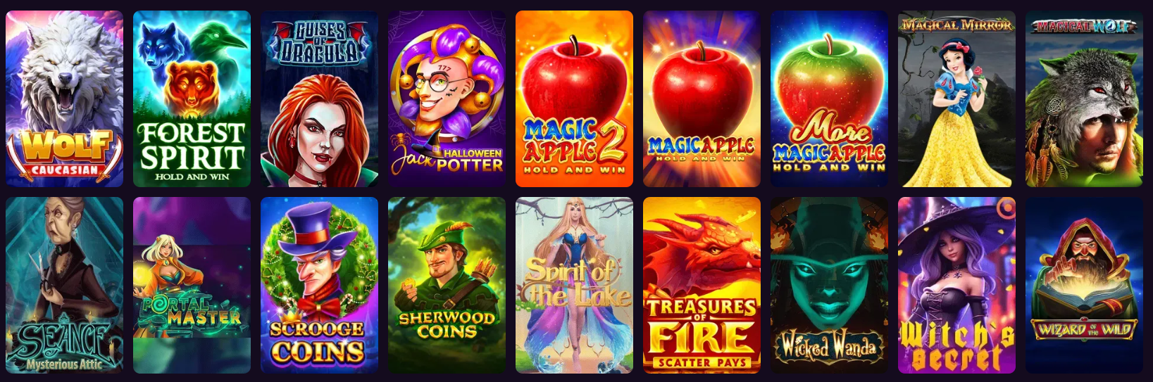 Fantasy Games at Cashoomo Casino