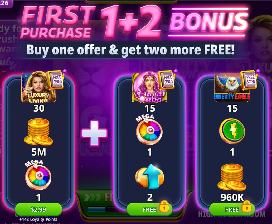 Gambino Slots Bonuses