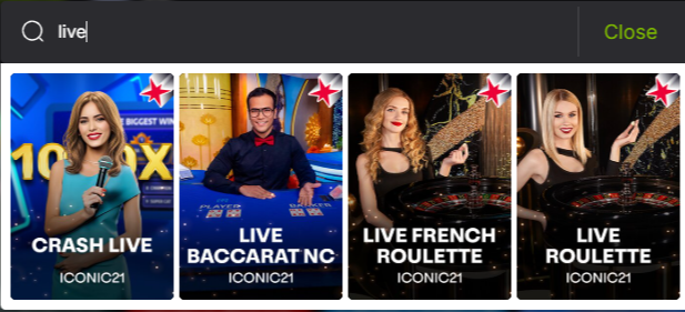 Live Dealer Games at Dollar Mills Casino