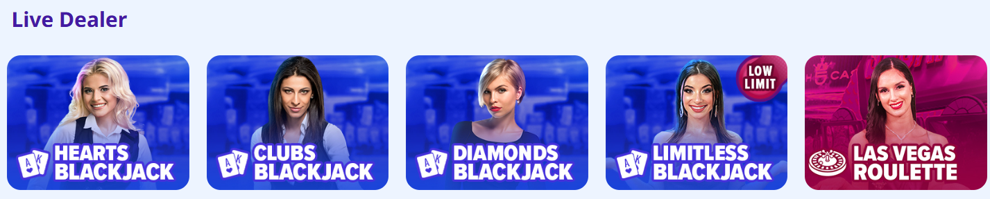 Live Dealer Games at High 5 Casino
