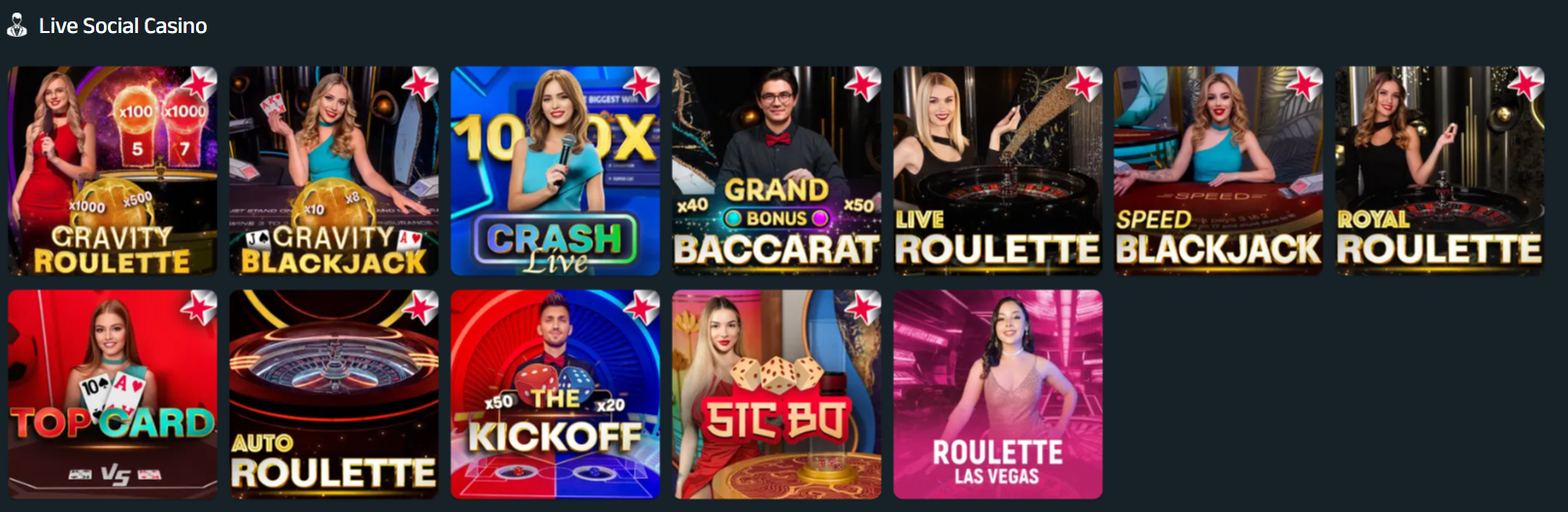 live dealer games Modo.us Casino