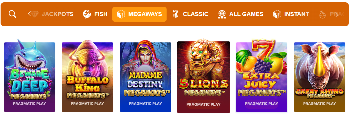Megaways at Zula Casino