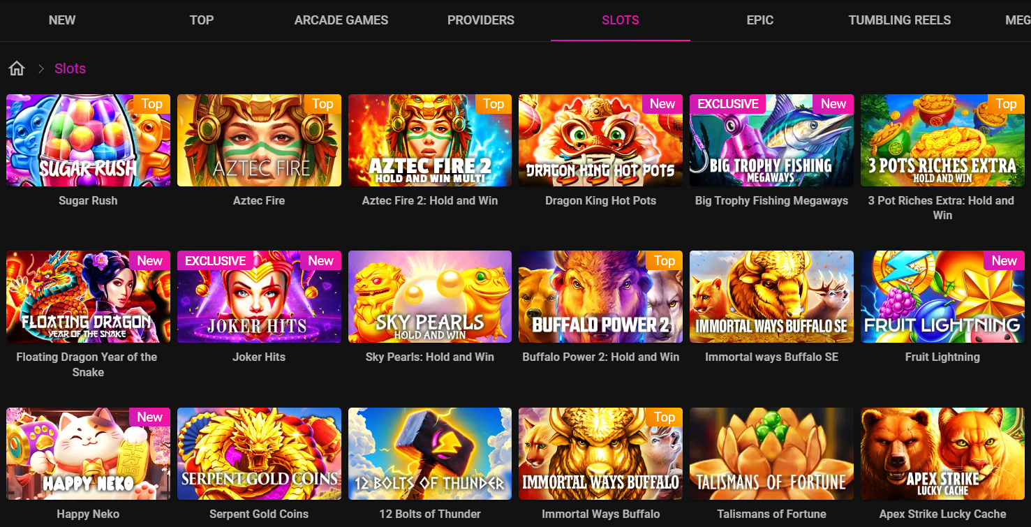 Online Slots Pulsz Casino