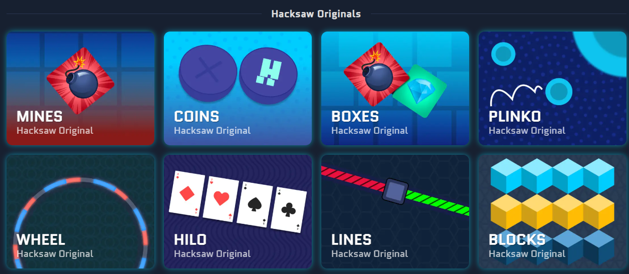 Hacksaw Originals at Runestake Casino