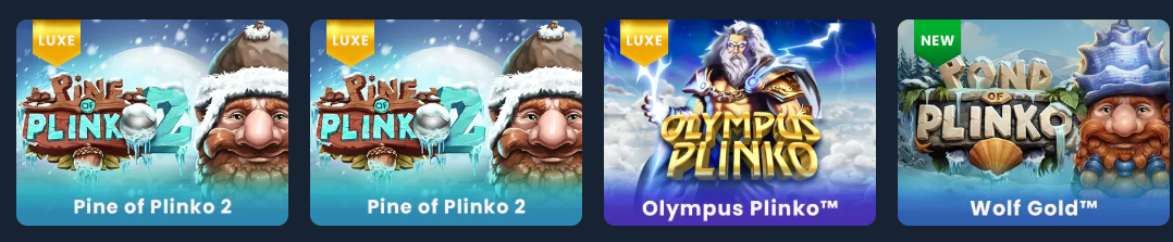 Plinko Games at SweepLuxe Casino