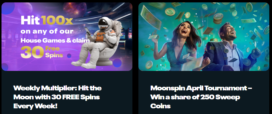 Moonspin Casino Bonuses
