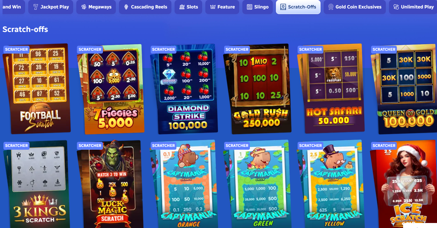 Scratch-Off Games SpinBlitz Casino