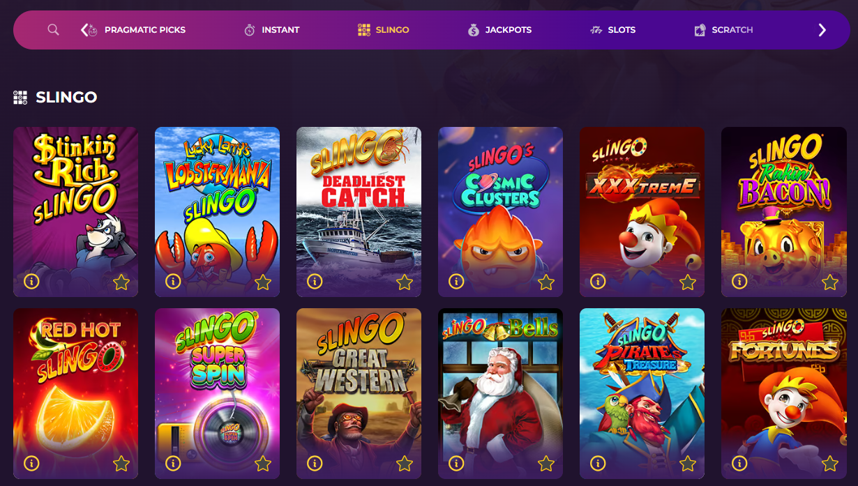 Slingo at Fortune Coins Casino