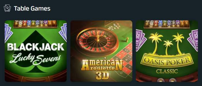 Table Games Modo.us Casino